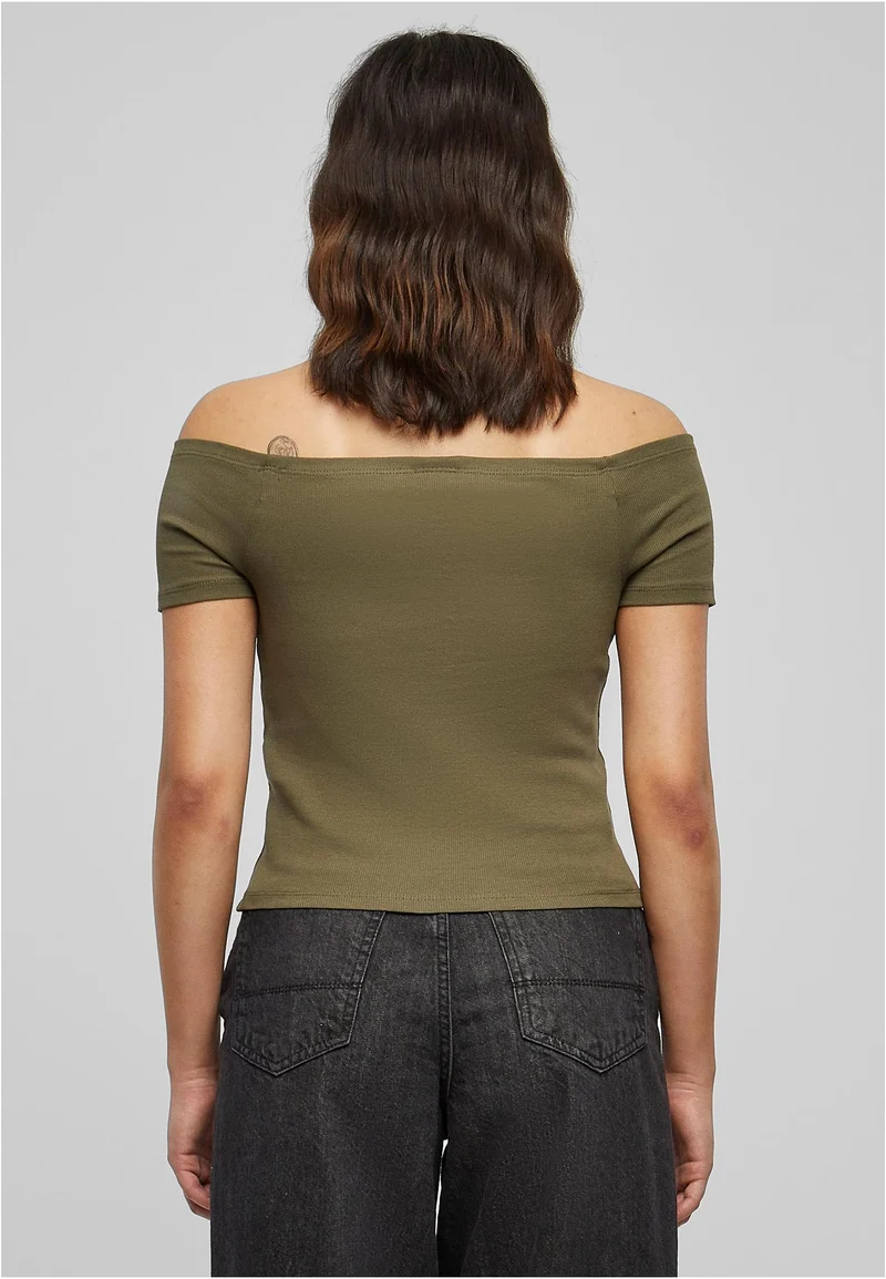 UC Off Shoulder Rib Tee