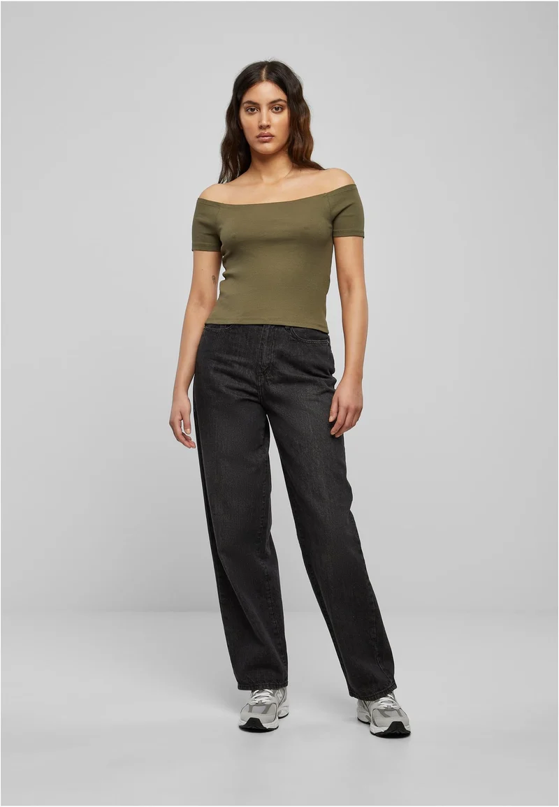 UC Off Shoulder Rib Tee
