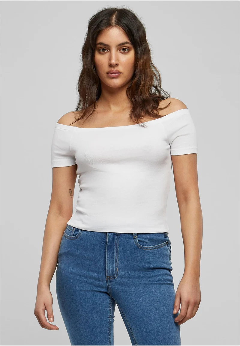 UC Off Shoulder Rib Tee