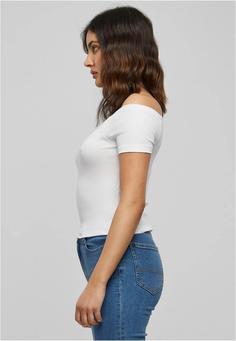 UC Off Shoulder Rib Tee