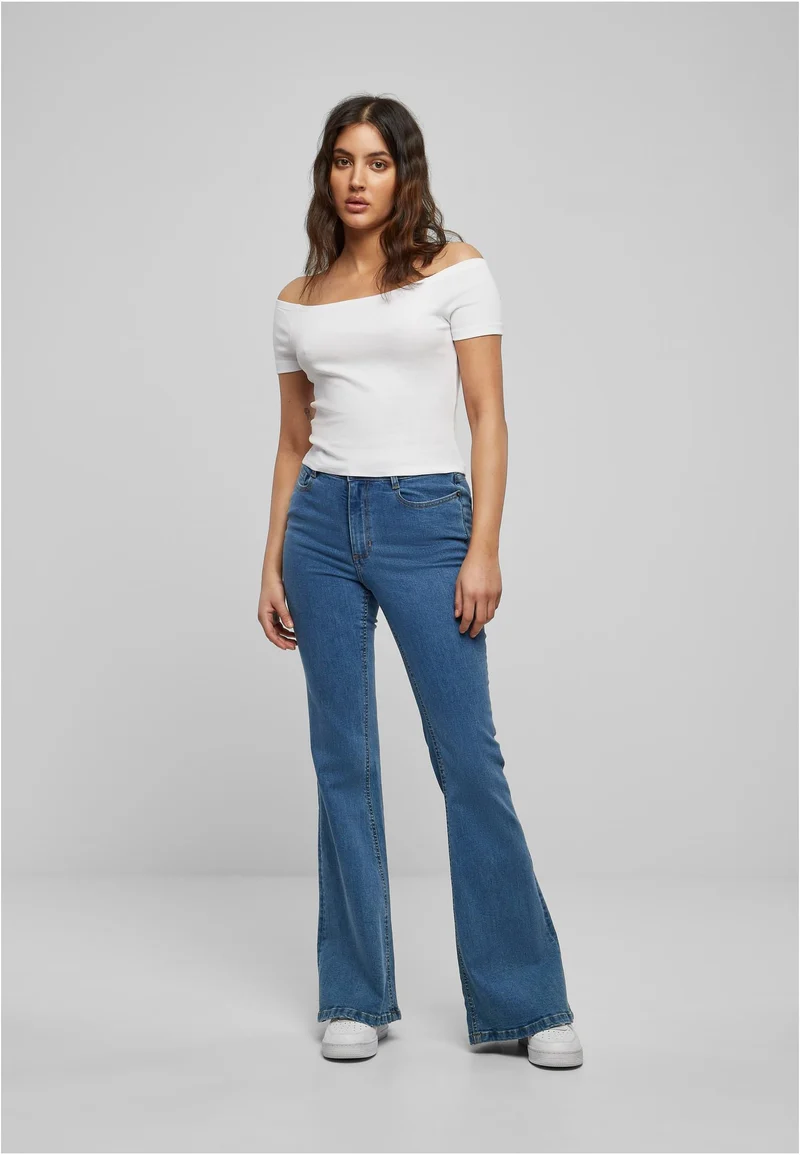 UC Off Shoulder Rib Tee