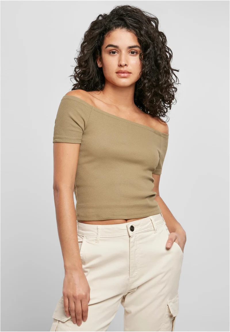 UC Off Shoulder Rib Tee