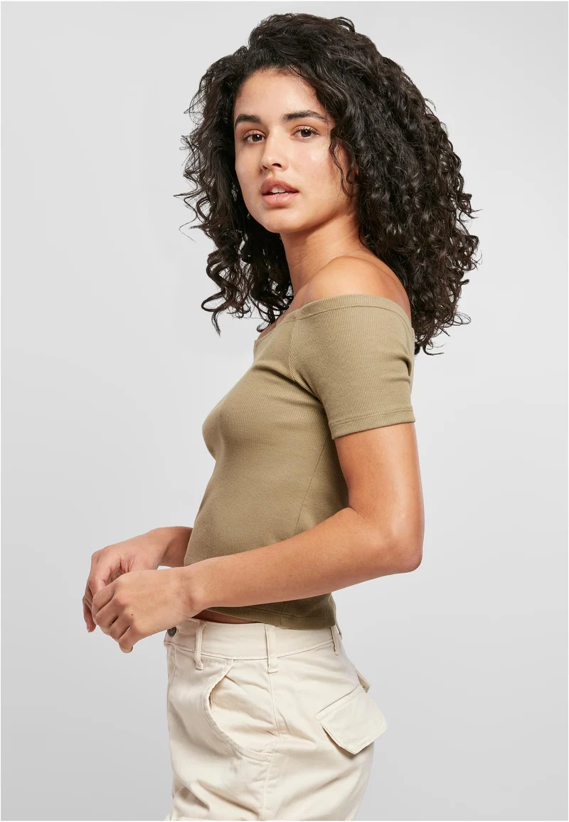 UC Off Shoulder Rib Tee