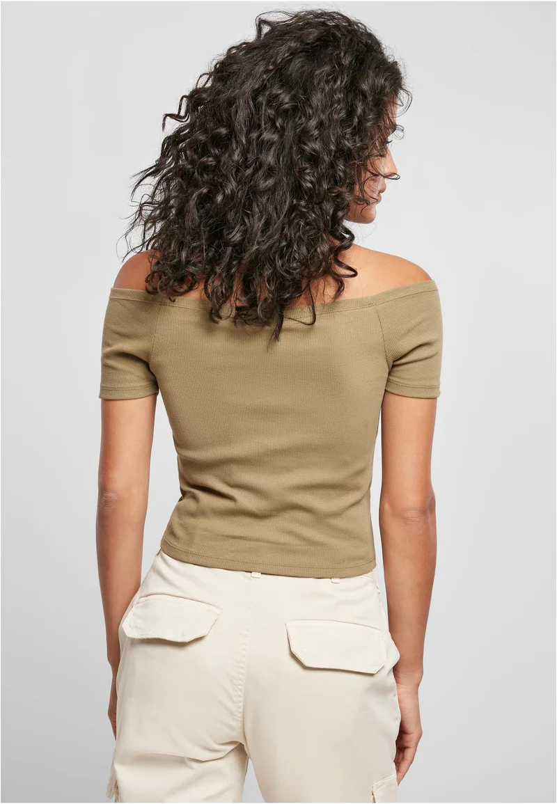 UC Off Shoulder Rib Tee
