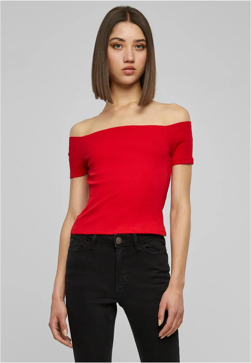 UC Off Shoulder Rib Tee