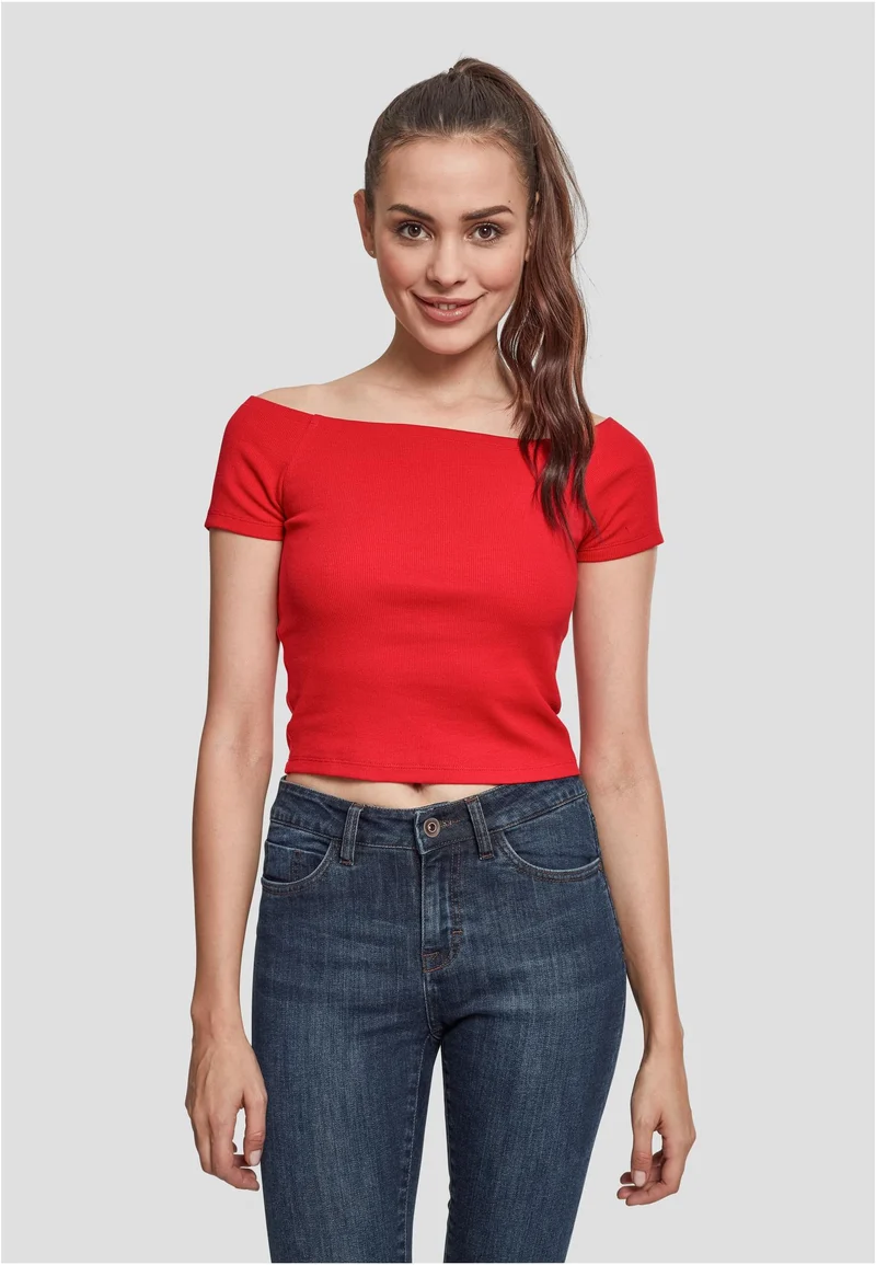 UC Off Shoulder Rib Tee