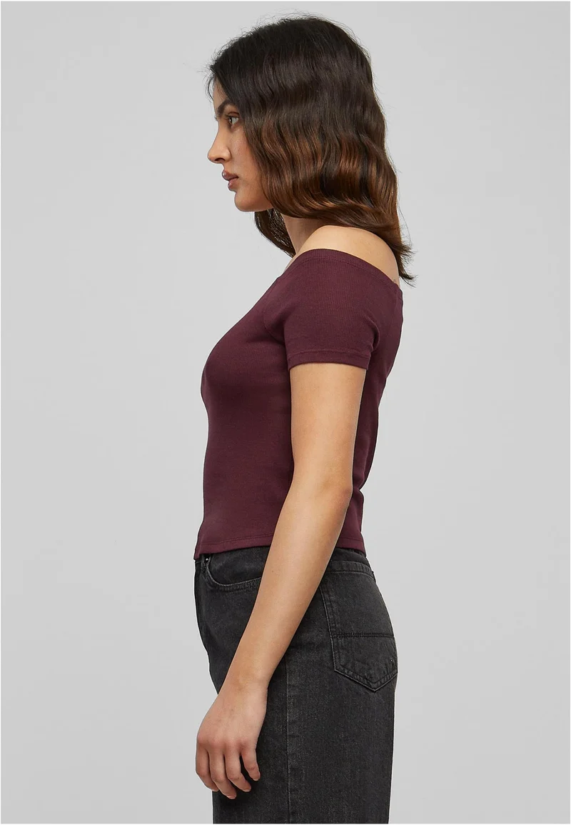 UC Off Shoulder Rib Tee