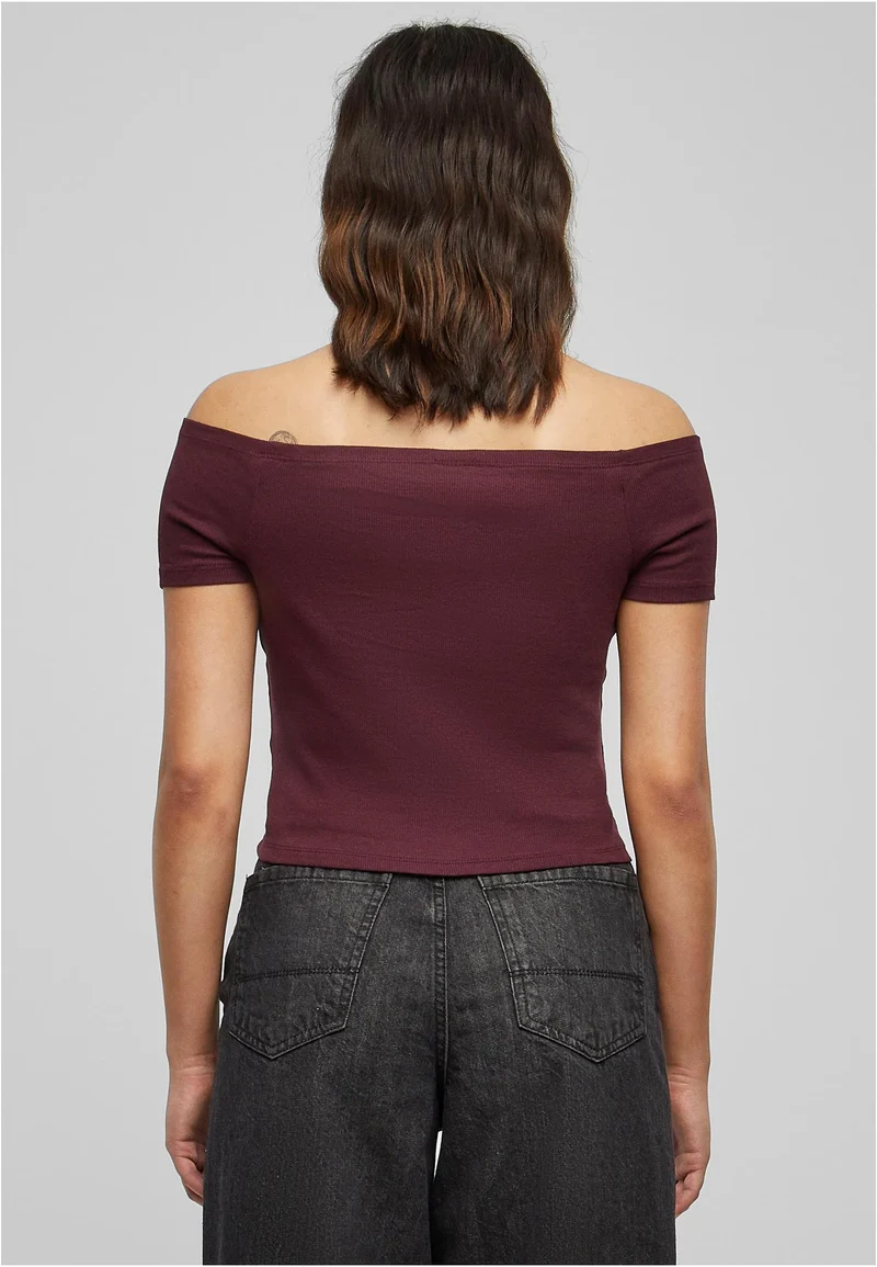 UC Off Shoulder Rib Tee