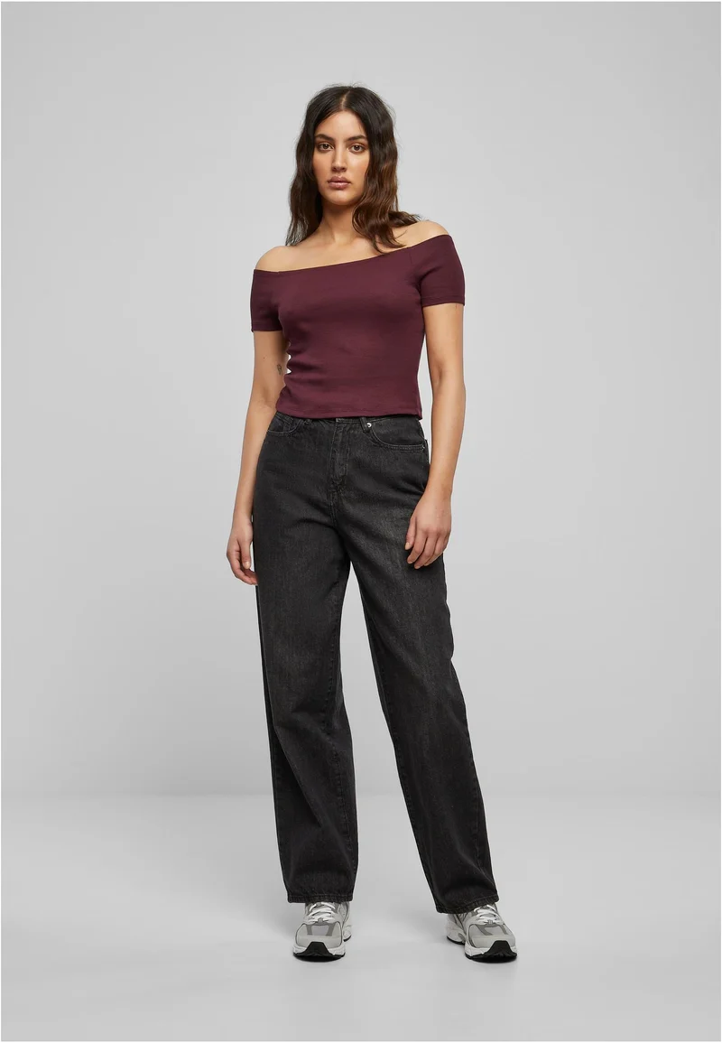 UC Off Shoulder Rib Tee