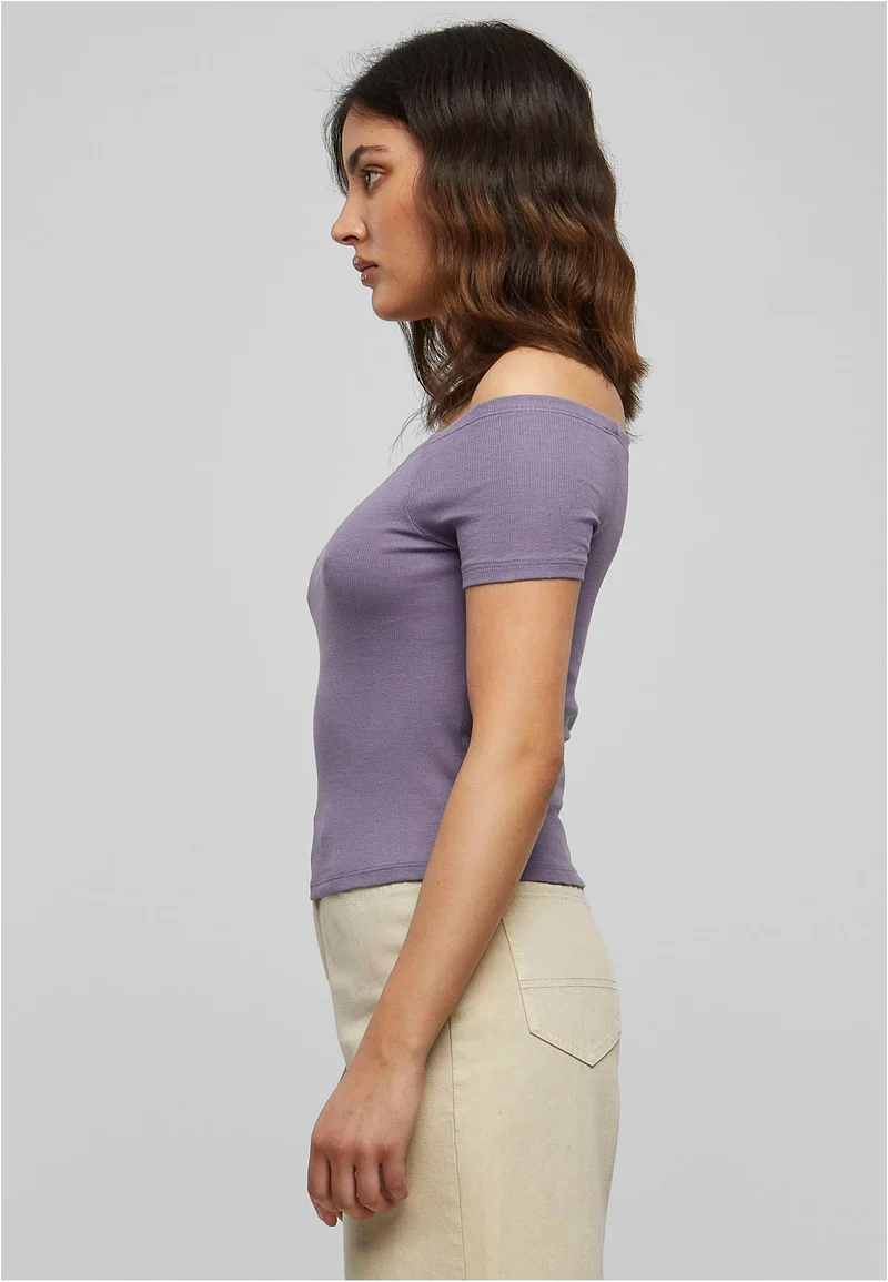 UC Off Shoulder Rib Tee