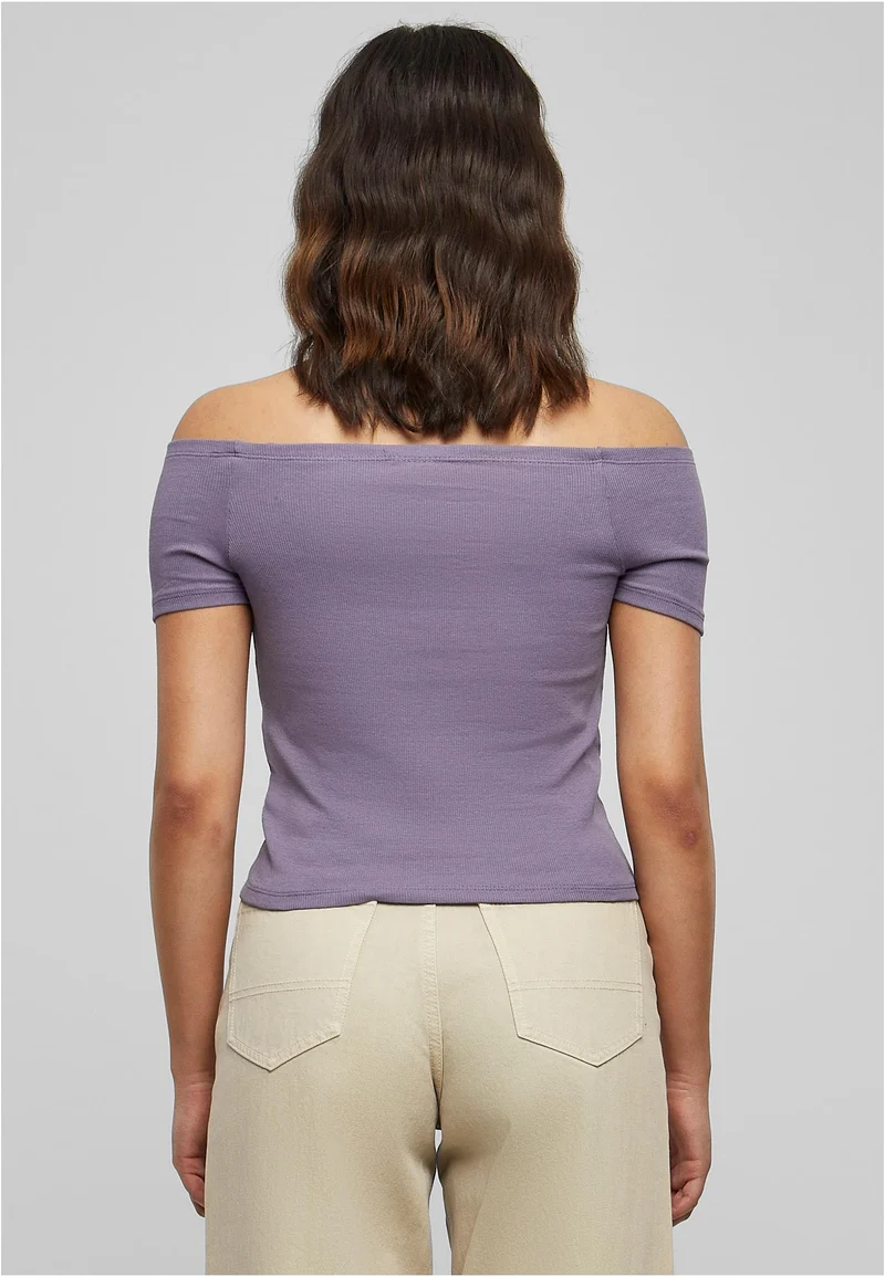 UC Off Shoulder Rib Tee