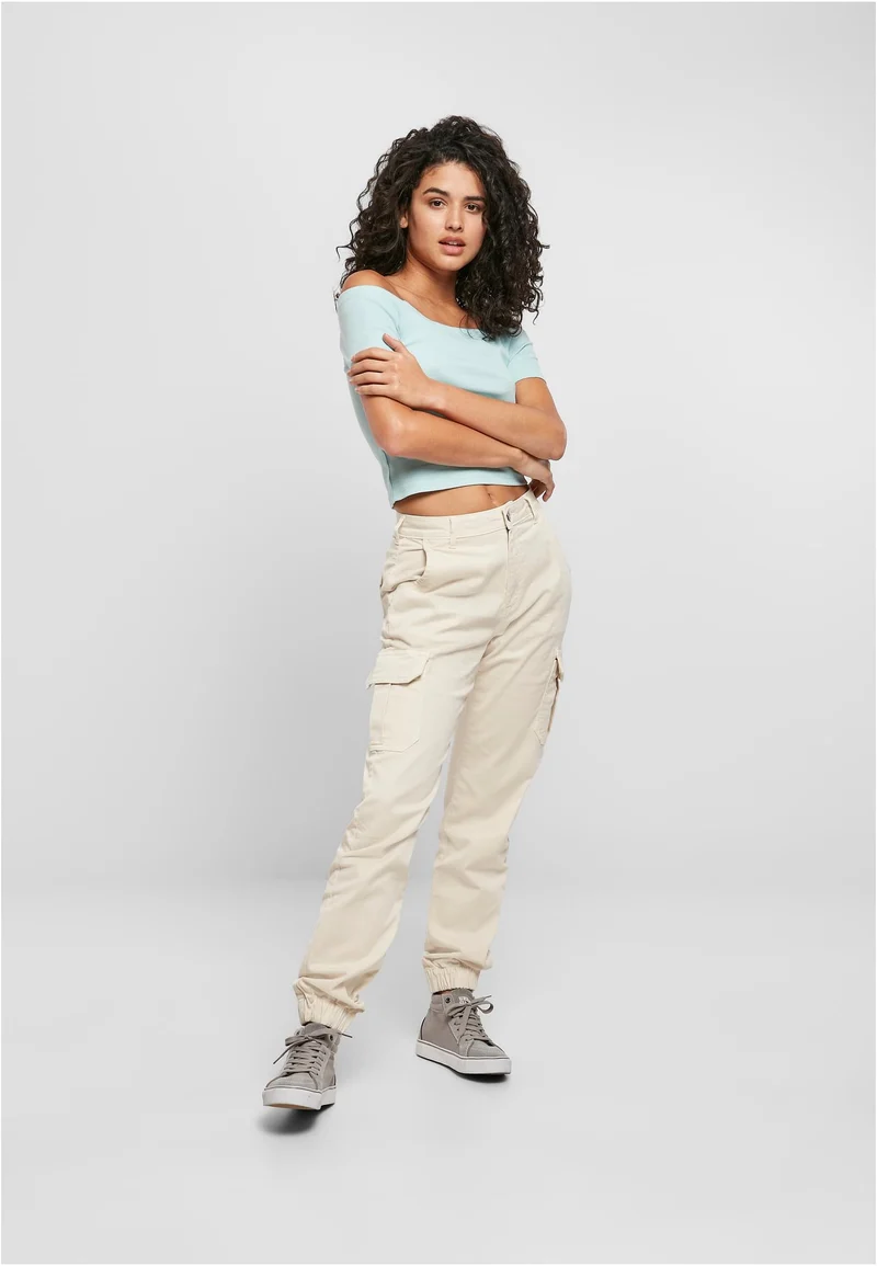 UC Off Shoulder Rib Tee