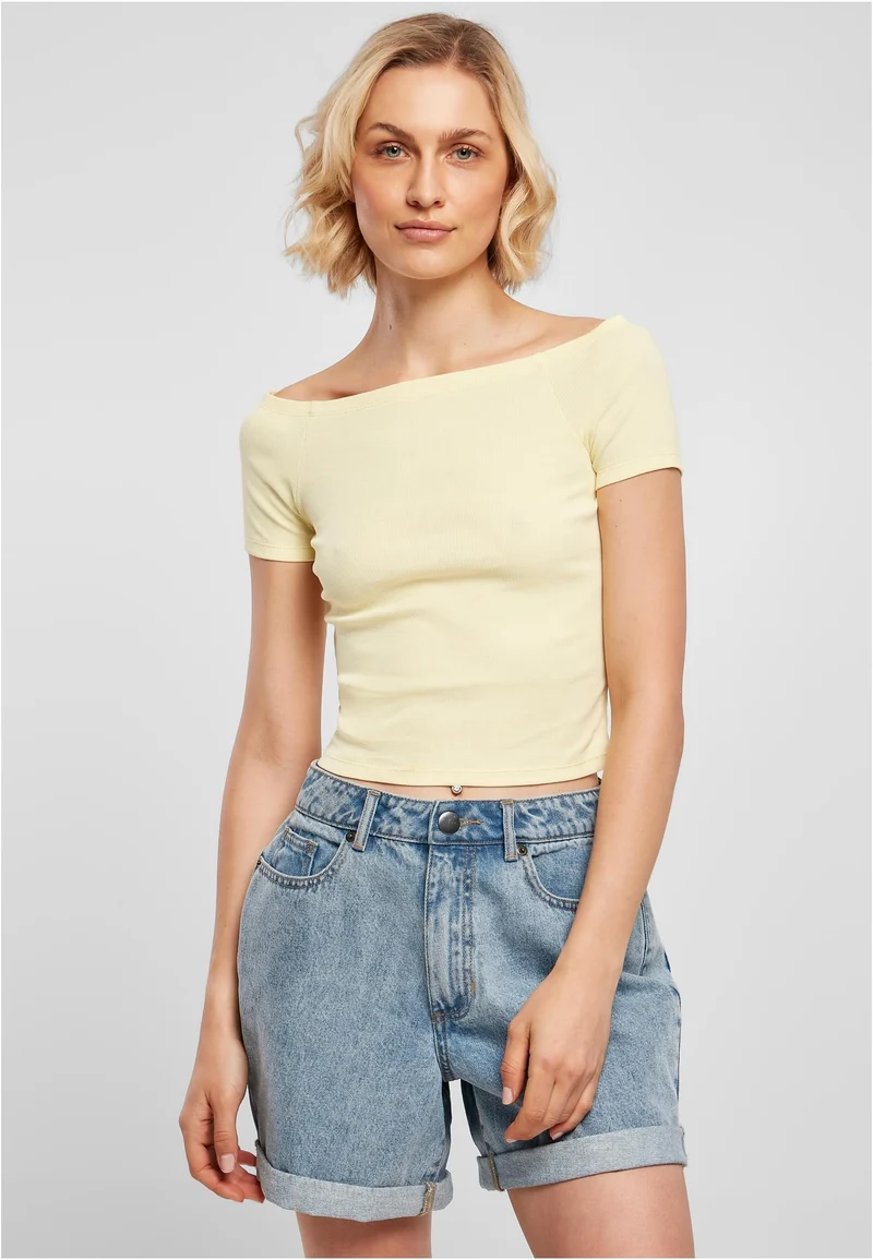 UC Off Shoulder Rib Tee