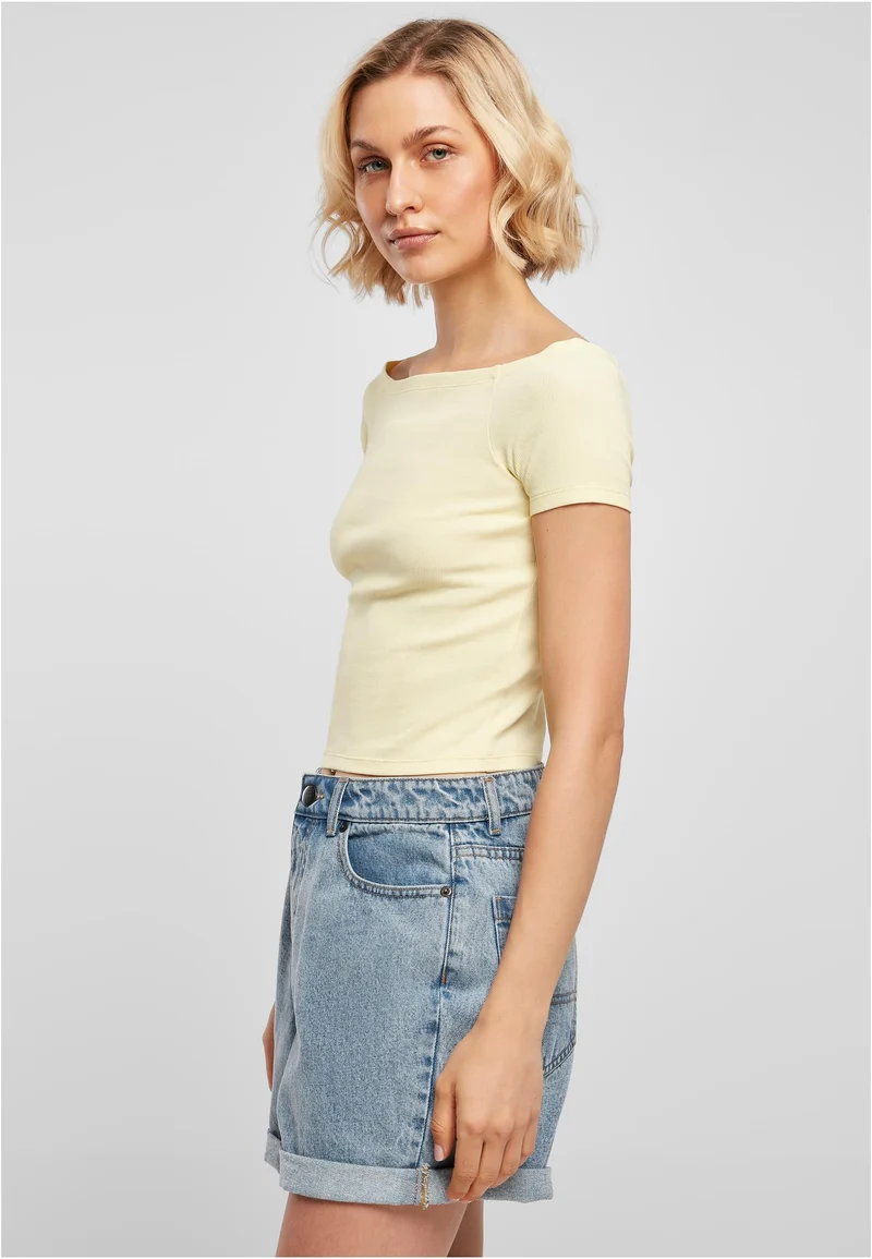 UC Off Shoulder Rib Tee