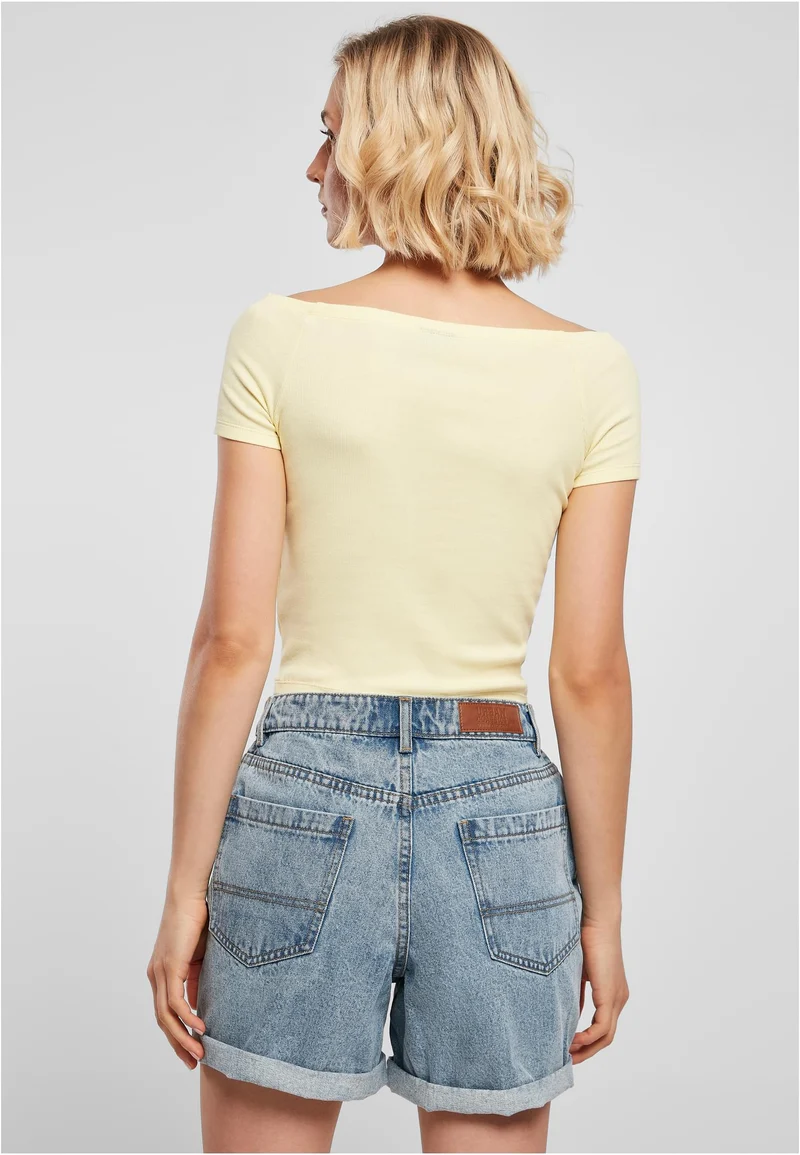 UC Off Shoulder Rib Tee
