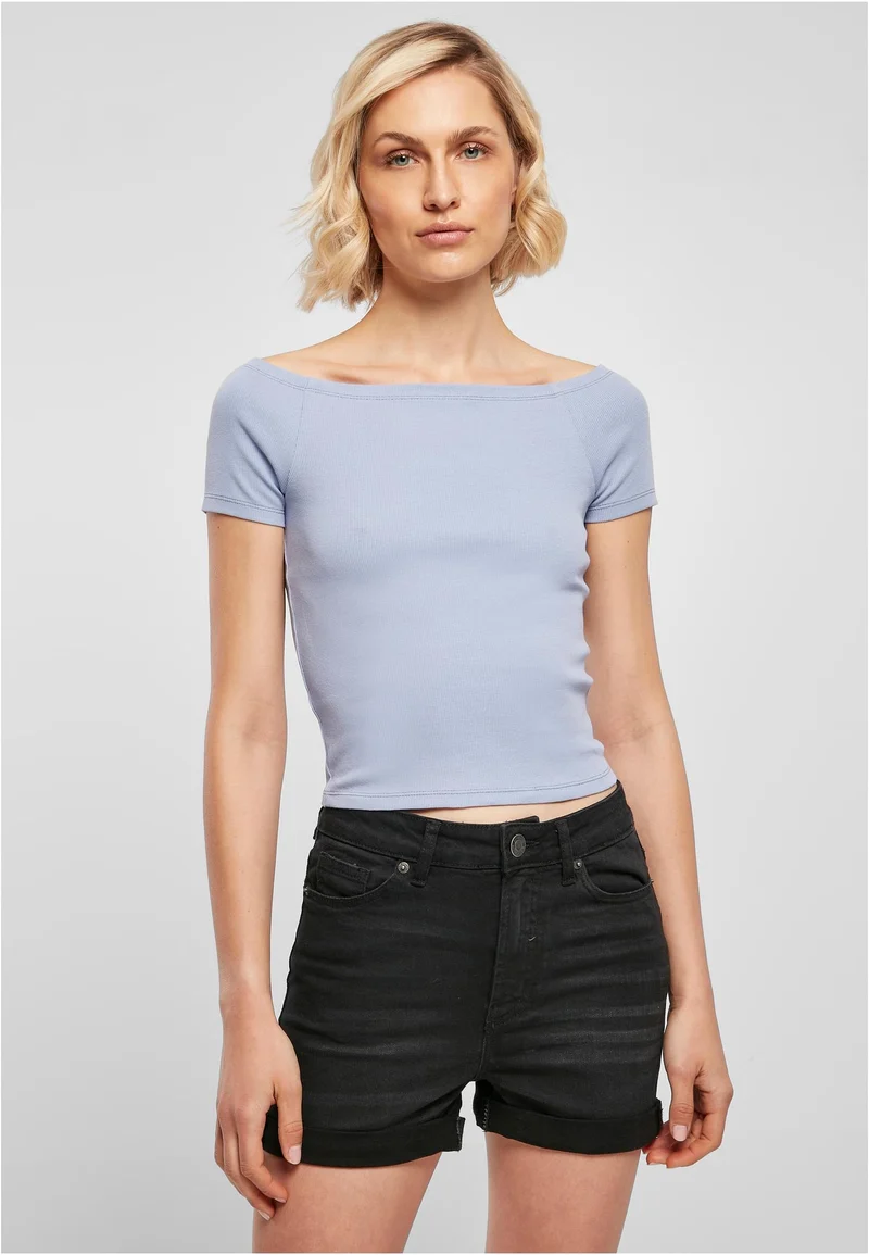 UC Off Shoulder Rib Tee