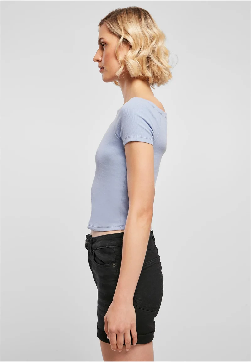 UC Off Shoulder Rib Tee