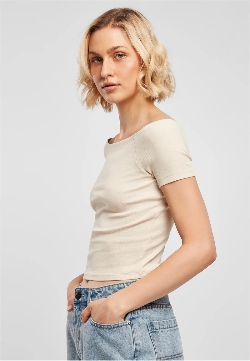 UC Off Shoulder Rib Tee