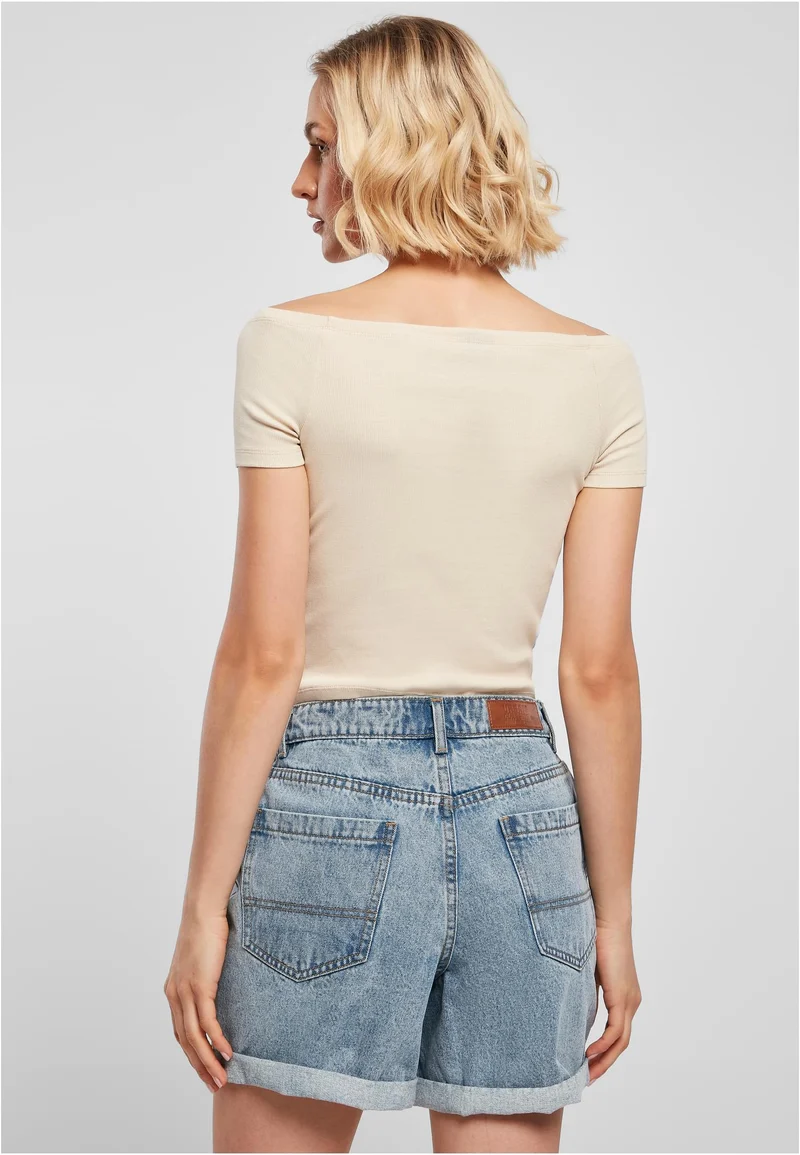 UC Off Shoulder Rib Tee
