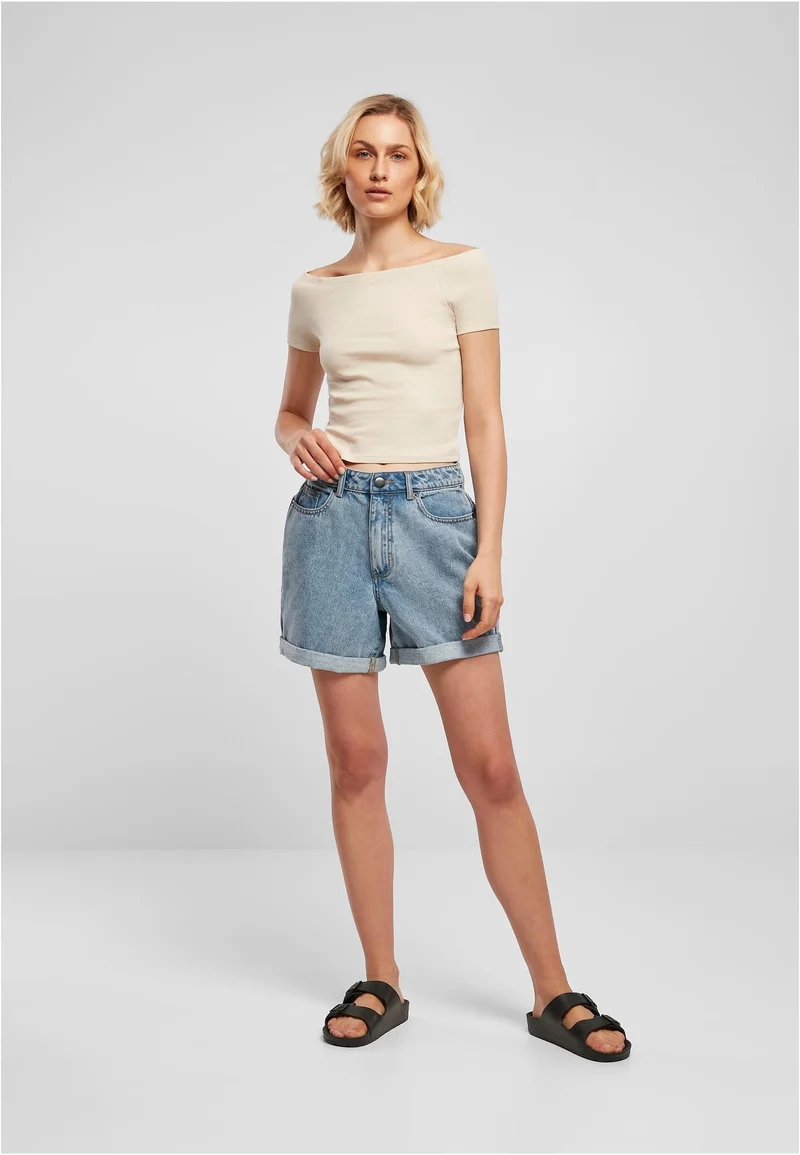 UC Off Shoulder Rib Tee