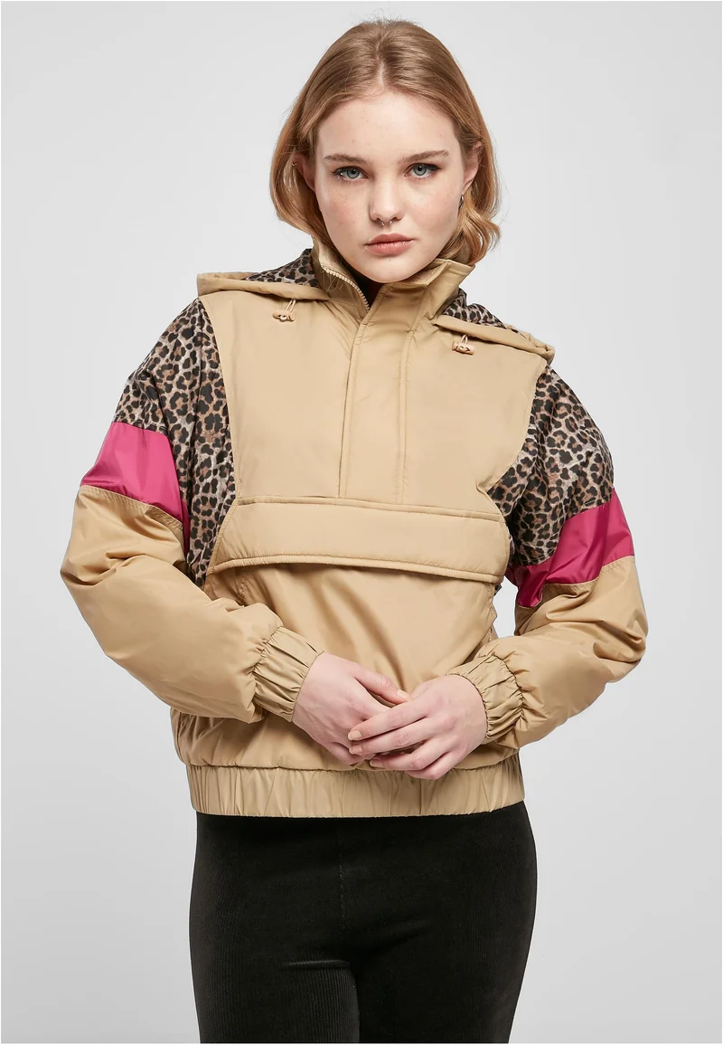 UC AOP Mixed Pull Over Jacket