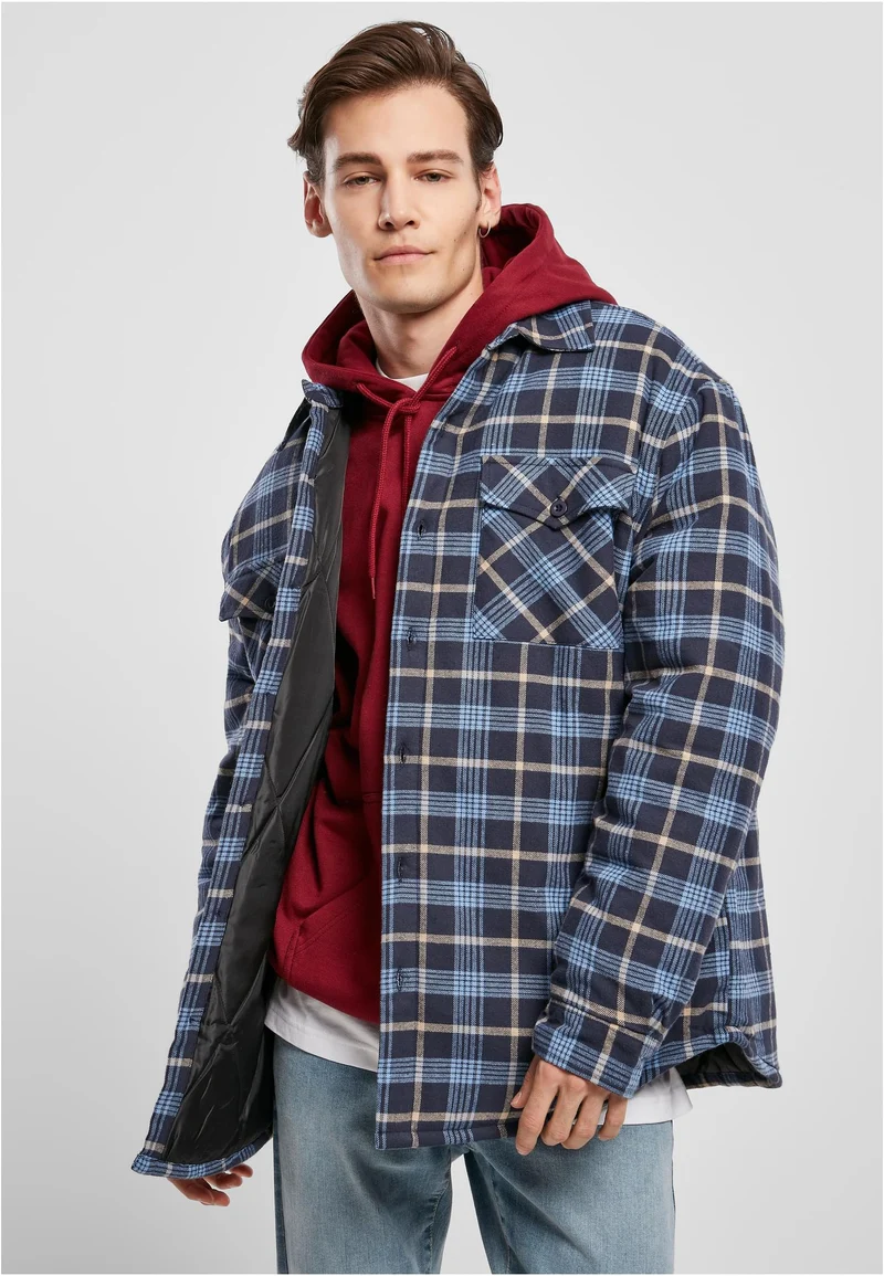 UC Plaid Quilted Shirt Jacket
