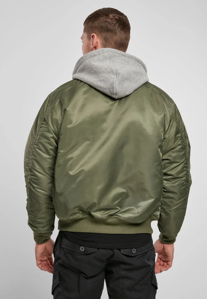 B Hooded MA1 Bomber Jacket