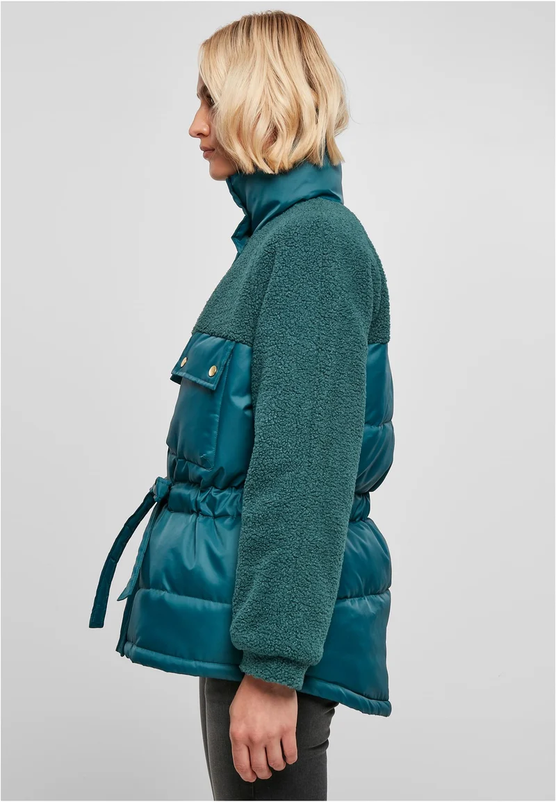 UC Sherpa Mix Puffer Jacket Jasper