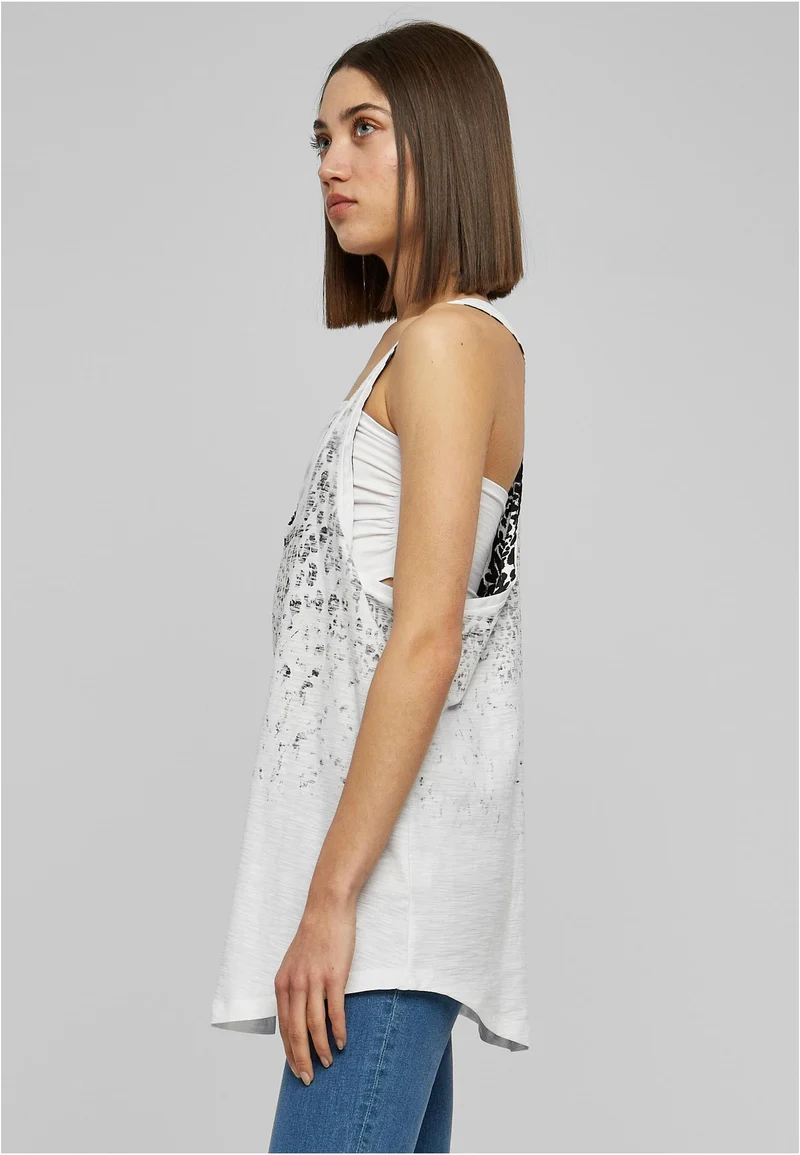 UC Long Leo Print Loose Tank
