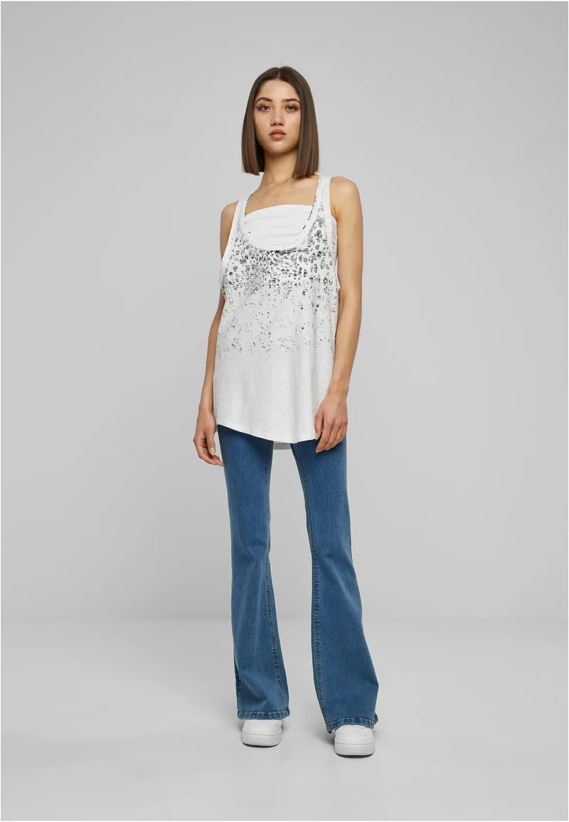 UC Long Leo Print Loose Tank