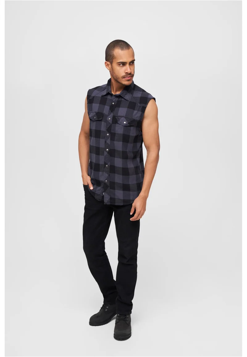 B Checkshirt Sleeveless