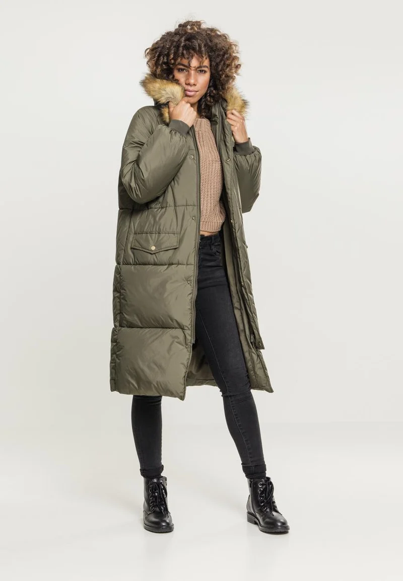 UC Oversize Faux Fur Puffer Coat