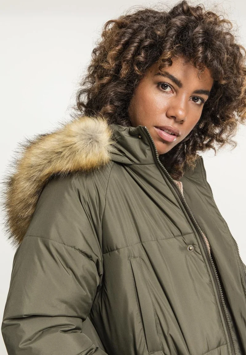 UC Oversize Faux Fur Puffer Coat