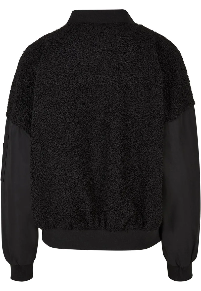 UC Oversized Sherpa Mixed Bomber Jacket