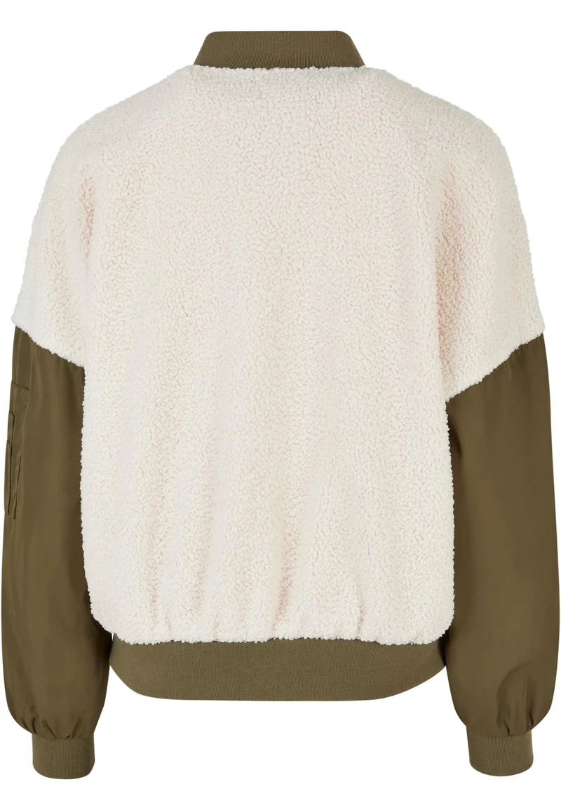 UC Oversized Sherpa Mixed Bomber Jacket