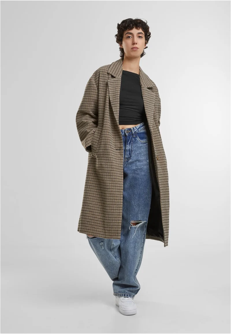 UC Oversized Plaid Coat