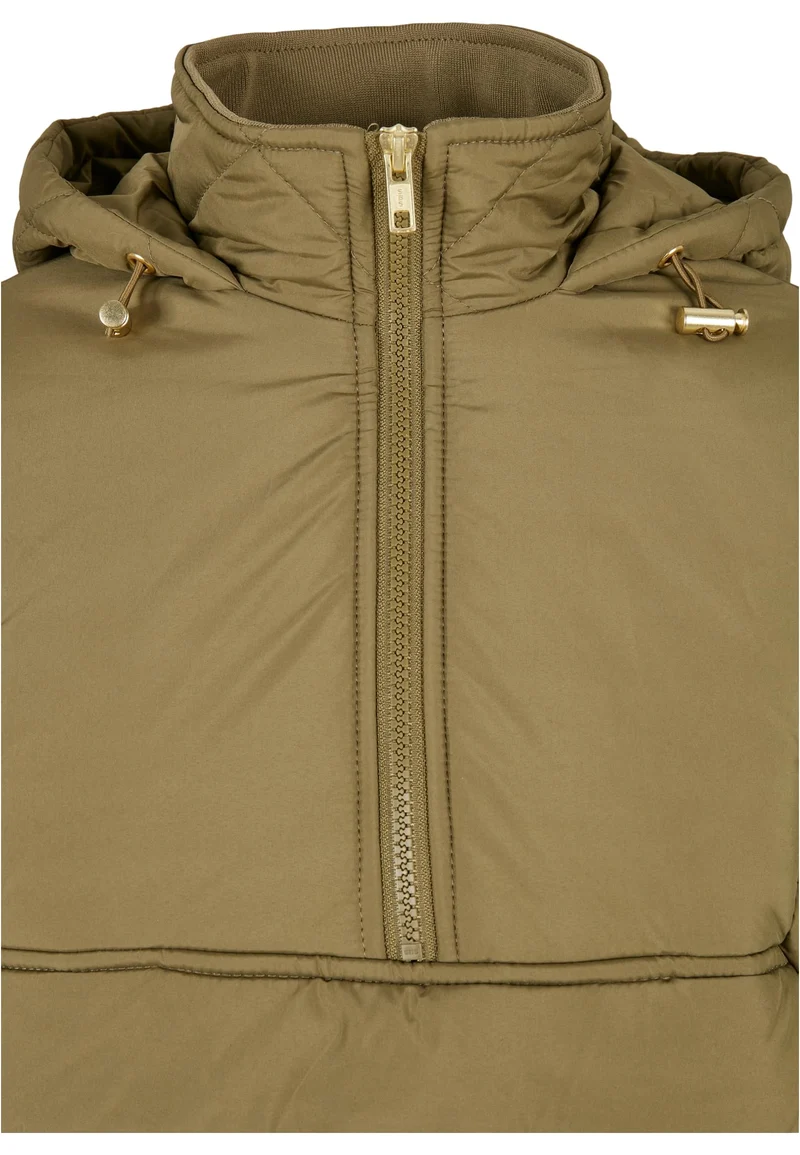 Oversized Diamond Quilted Pull Over Jacket