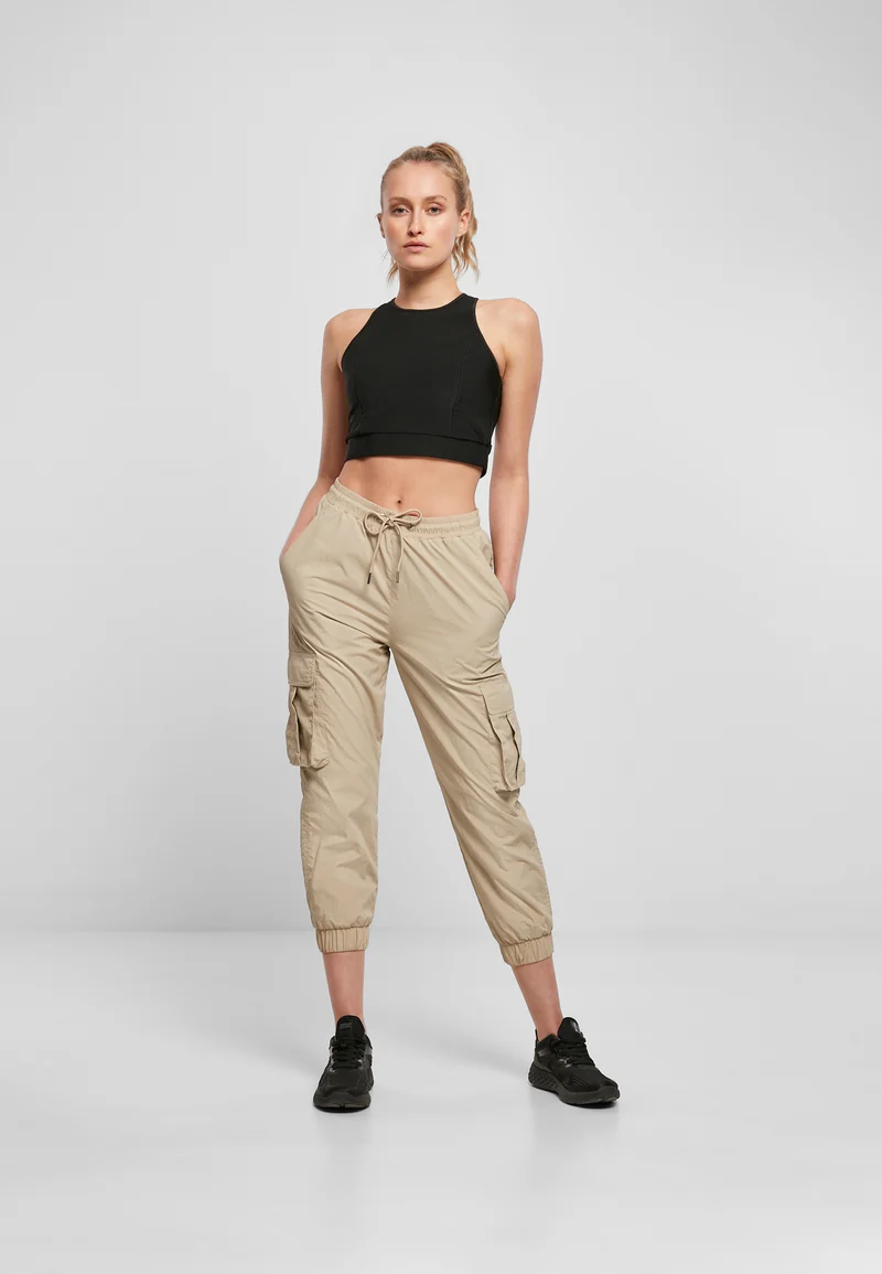 UC High Waist Crinkle Nylon Cargo Pants
