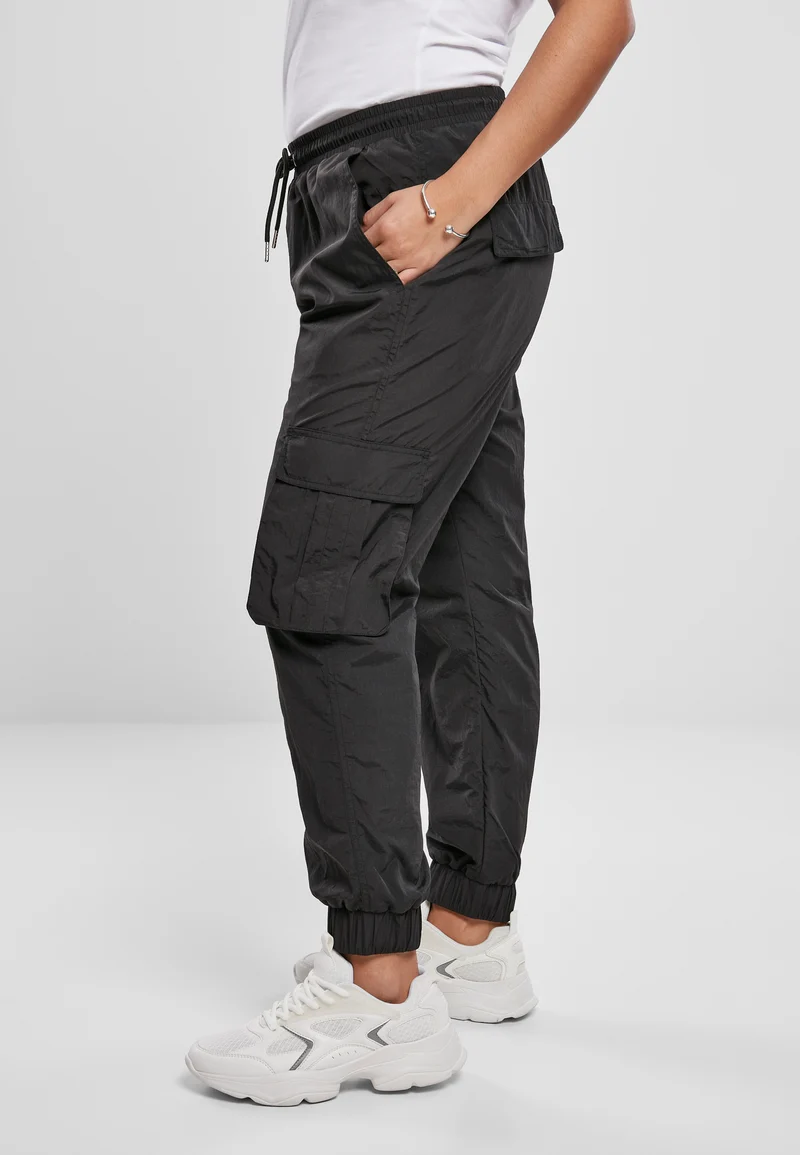 UC High Waist Crinkle Nylon Cargo Pants