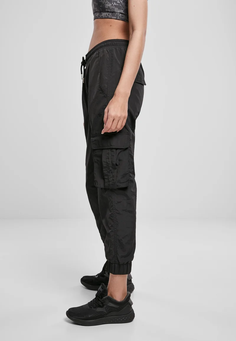 UC High Waist Crinkle Nylon Cargo Pants