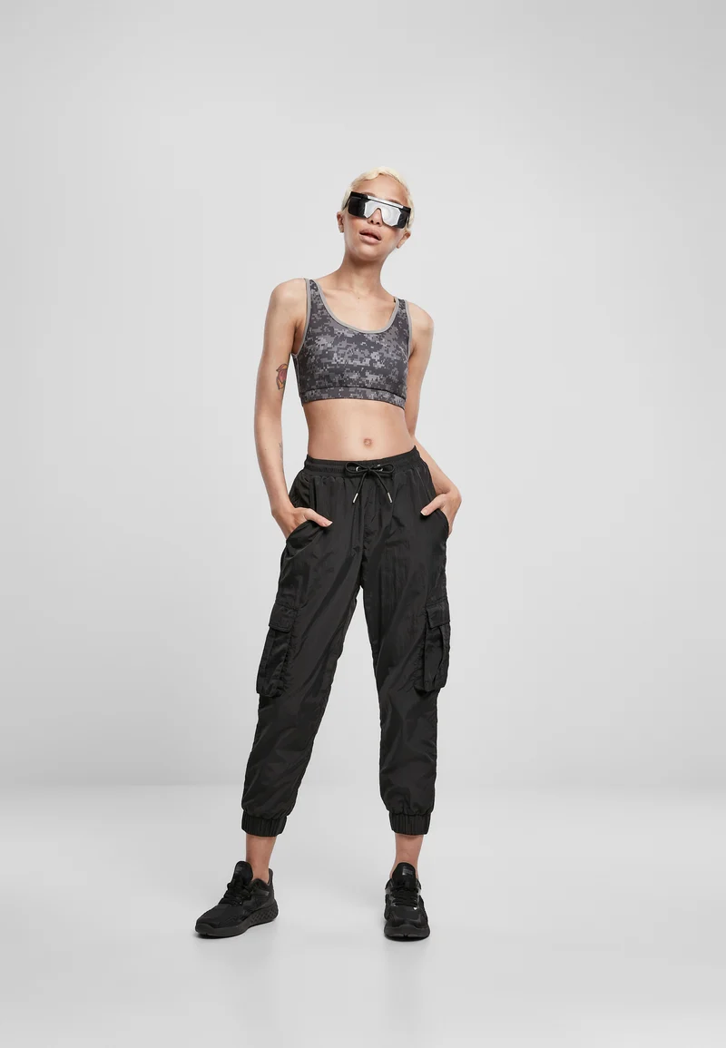 UC High Waist Crinkle Nylon Cargo Pants