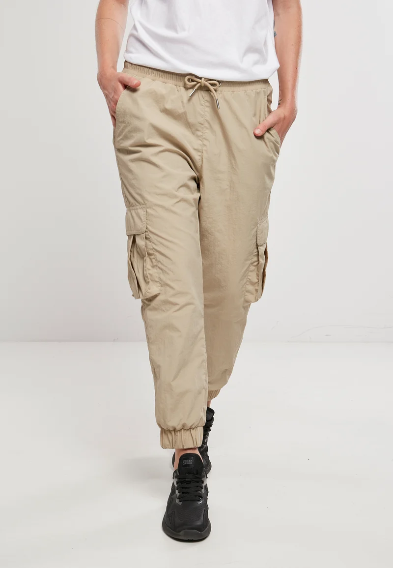 UC High Waist Crinkle Nylon Cargo Pants