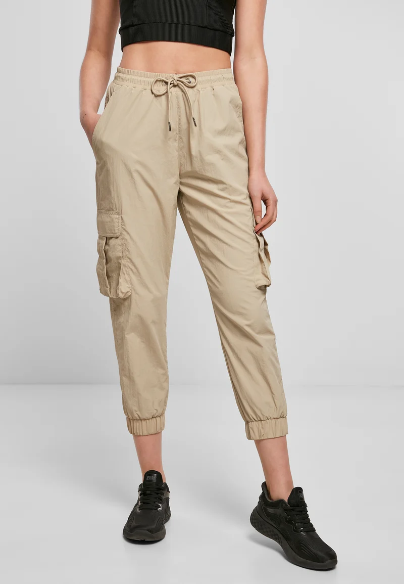 UC High Waist Crinkle Nylon Cargo Pants