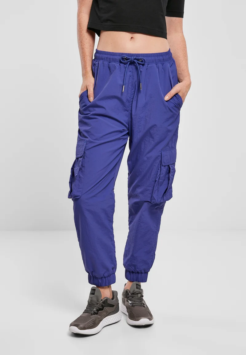 UC High Waist Crinkle Nylon Cargo Pants