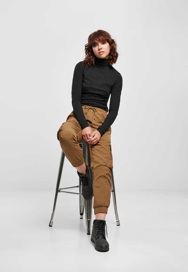 UC High Waist Crinkle Nylon Cargo Pants