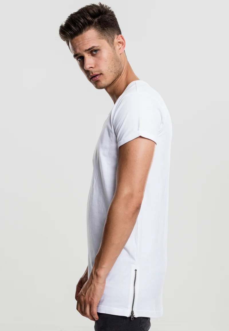 UC Long Shaped Side Zip Tee