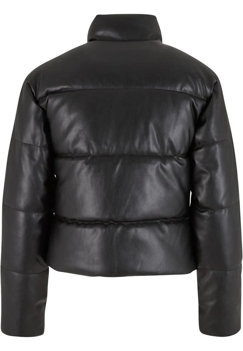 UC Synthetic Leather Puffer Jacket
