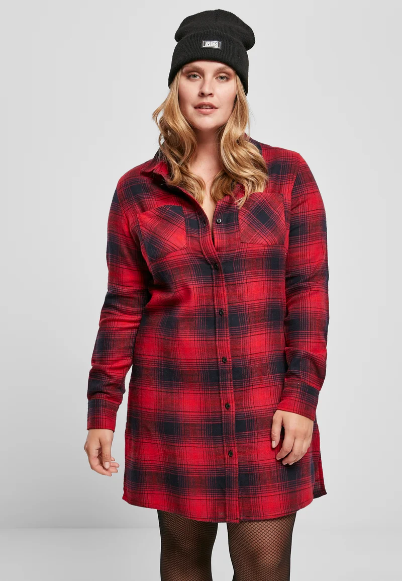UC Check Shirt Dress