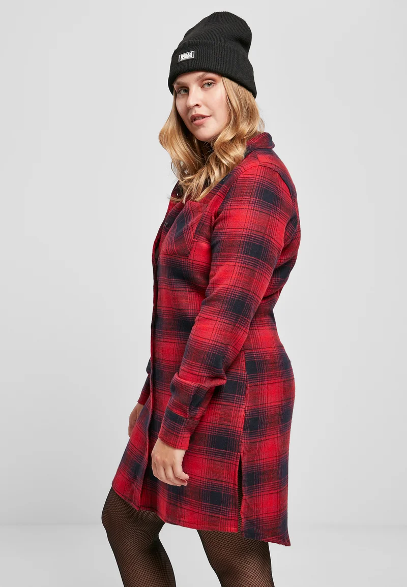 UC Check Shirt Dress