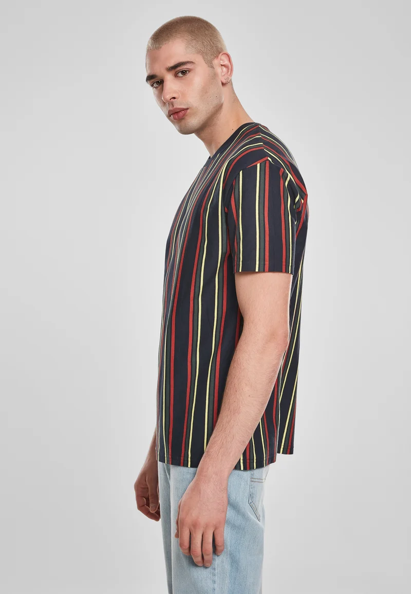 UC Printed Oversized Retro Stripe Tee
